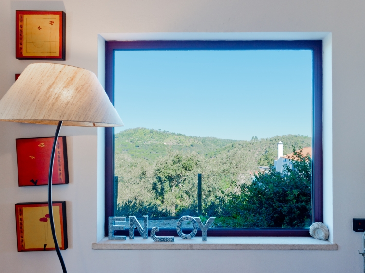 Panoramic window in the living room